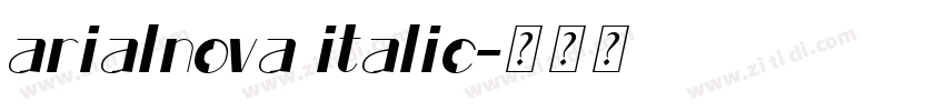 arialnova italic字体转换